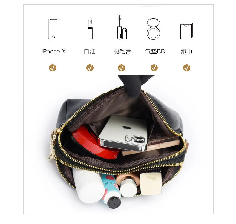 Women's bag 2025 new spring/summer shell bag, simple shoulder bag, zero wallet texture, western-style crossbody small bag