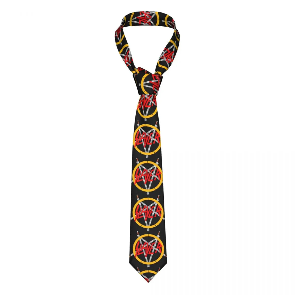 Slipknots Neckties Men's Customized Silk Heavy Metal Rock Music Gift Neck Tie for Office