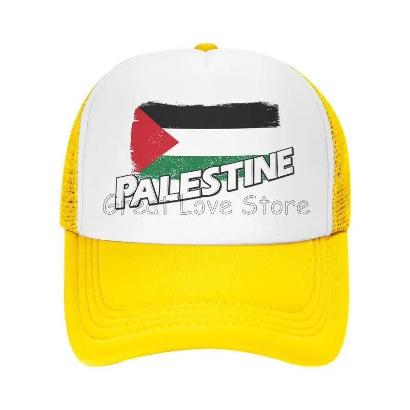 Palestine Flag Baseball Caps Breathable Mesh Cap for Women Men Summer Outdoor Casual Sun Protection Hat Adjustable Snapback Hat
