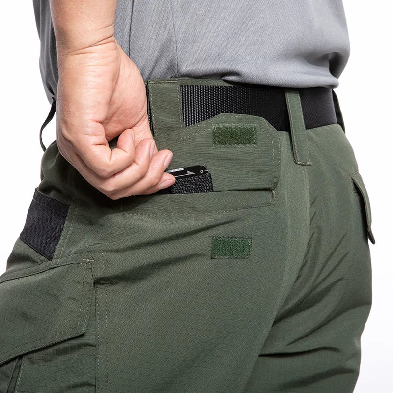 Men's Spring Autumn Tactical Pants Outdoor Work Cargo Trousers for Hiking Camping Climbing Hunting Waterproof with Multi-Pockets