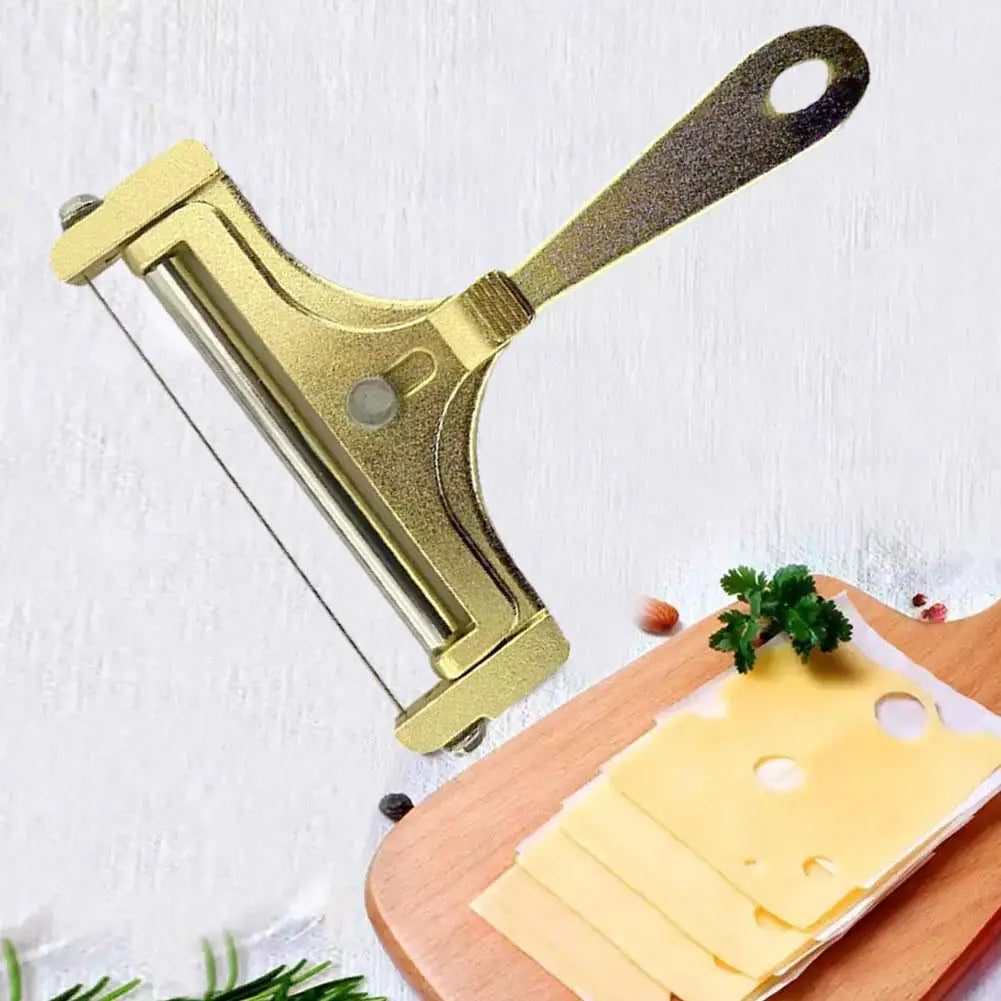 Cheese Slicer With Steel Wire & Roller Adjustable Kitchen Manual Slicer Cheese Butter Grater Thickness Cutter Che W9L5