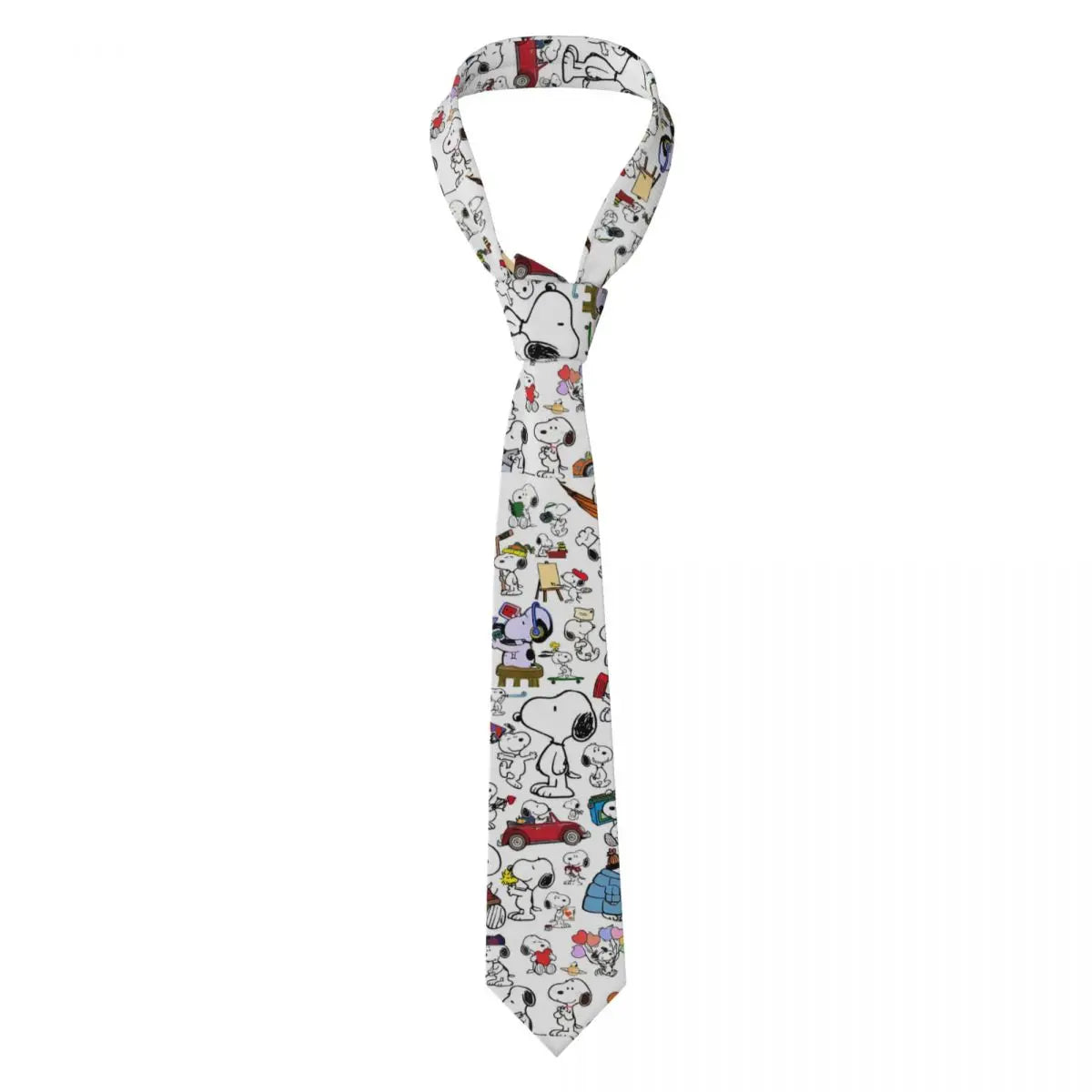 Personalized Fashion S-Snoopys Neckties Men Silk Cartoon Office Neck Tie