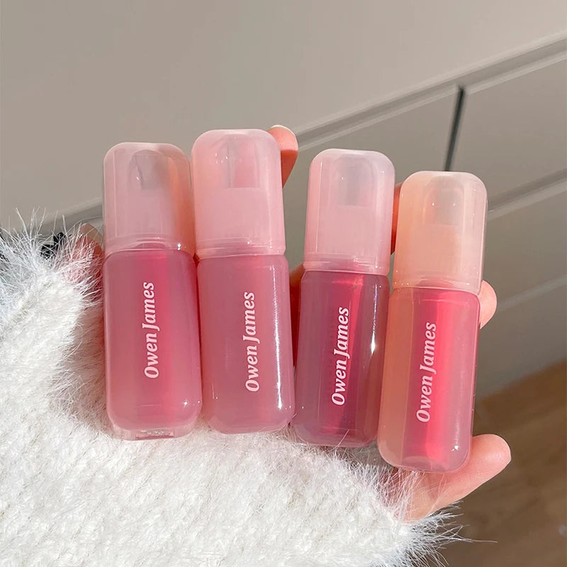 Glossy Non-stick Cup Lip Gloss Long Lasting Cheek Mud Lip Plumper Tinted Lip Lipstick Lip Makeup Cosmetics