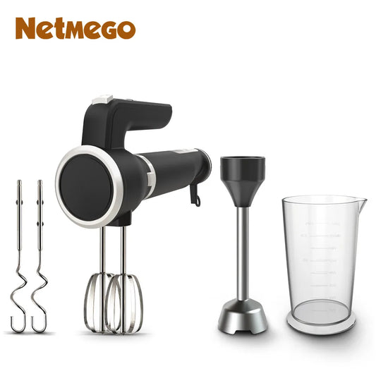 Manual Hand Blender 800 Peak Watt 1 Speed Immersion Blender And 7 Speed Hand Mixer Easy Glide Hand Blender Electric 600ml