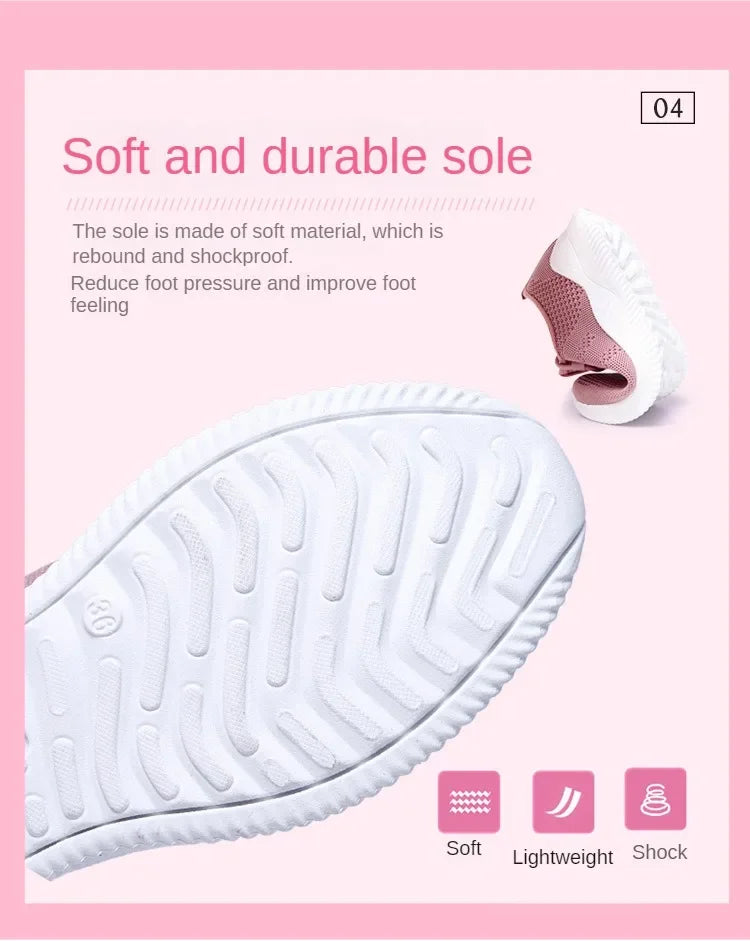 Women Casual Shoes Fashion Breathable Walking Mesh Flat Shoes Sneakers Women 2026 Gym Vulcanized Shoes Purple Female Footwear