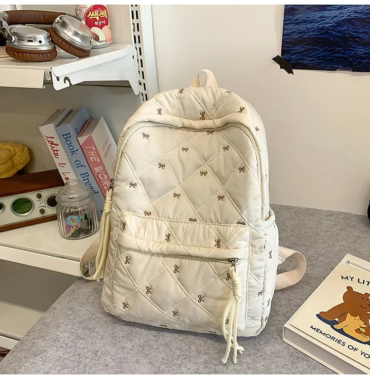 New Large Capacity Children's School Backpack Lightweight Bow Students Schoolbag School Bags Boys Girls Tutoring Bag Laptop Bag