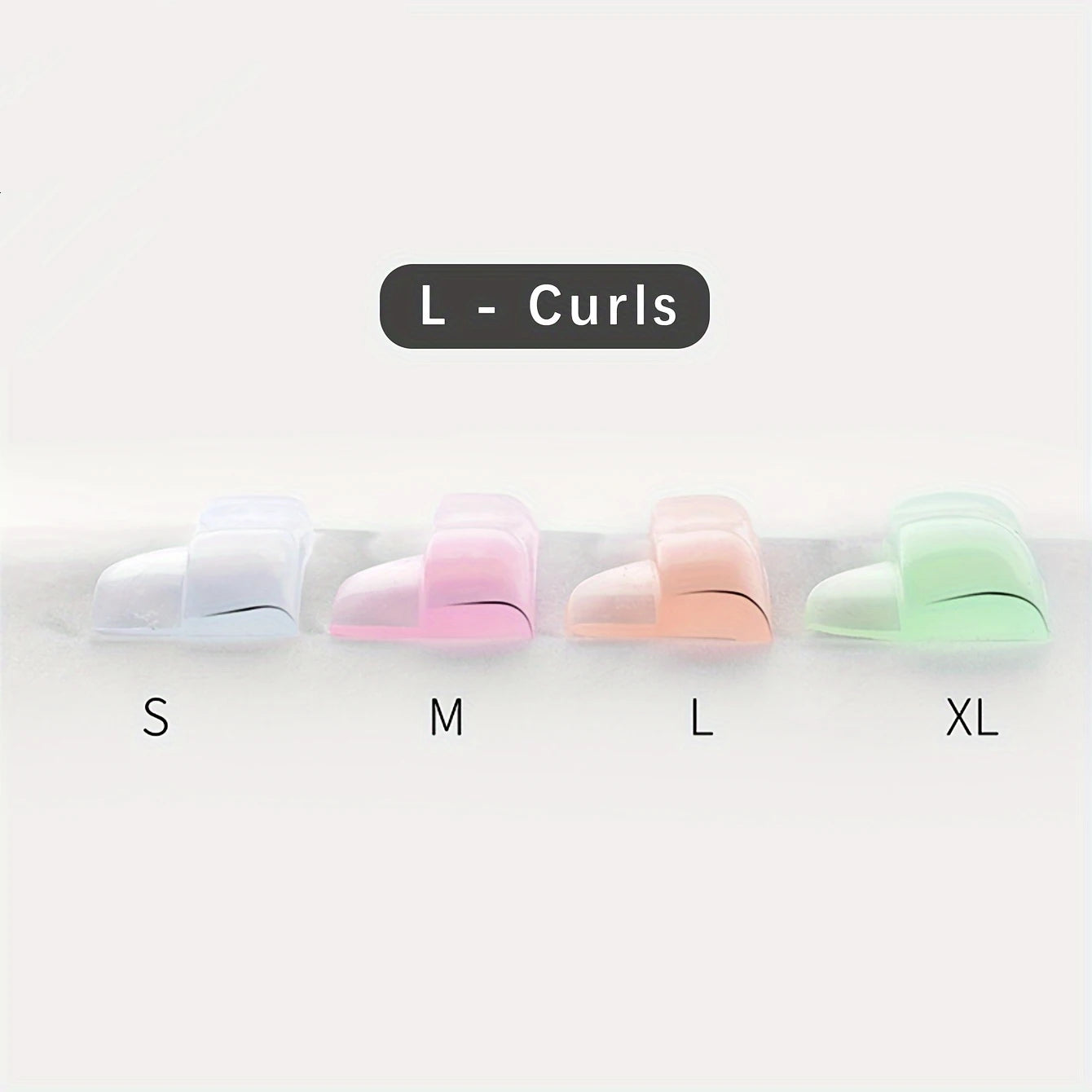 4 Pairs Lash Lift Silicone Pads, Jelly Style Self-Adhesive Eyelash Perming Molds Tool Set