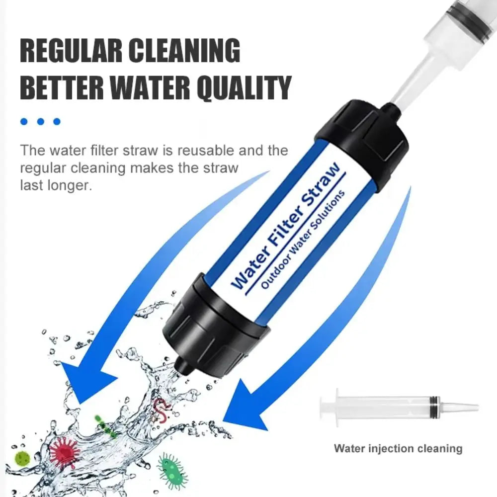 Mini Mini Water Filter Straw Purifier Direct Drinking Purification Water Filter Portable Straw Drinking Water Filtering Straw