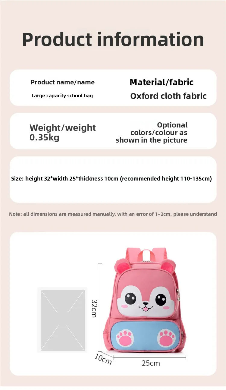 2026 School Bags for boy Child Backpack Kindergarten Student Cute Girls Children's Schoolbag Waterproof Kid