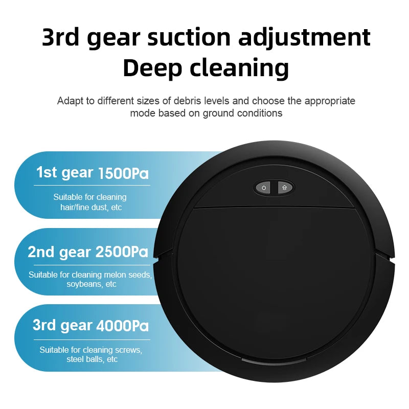 Robot Vacuum Cleaner, Fully Automatic Sweeping, Suction and Mopping Machine, Intelligent Three in One Lazy Vacuum Cleaner