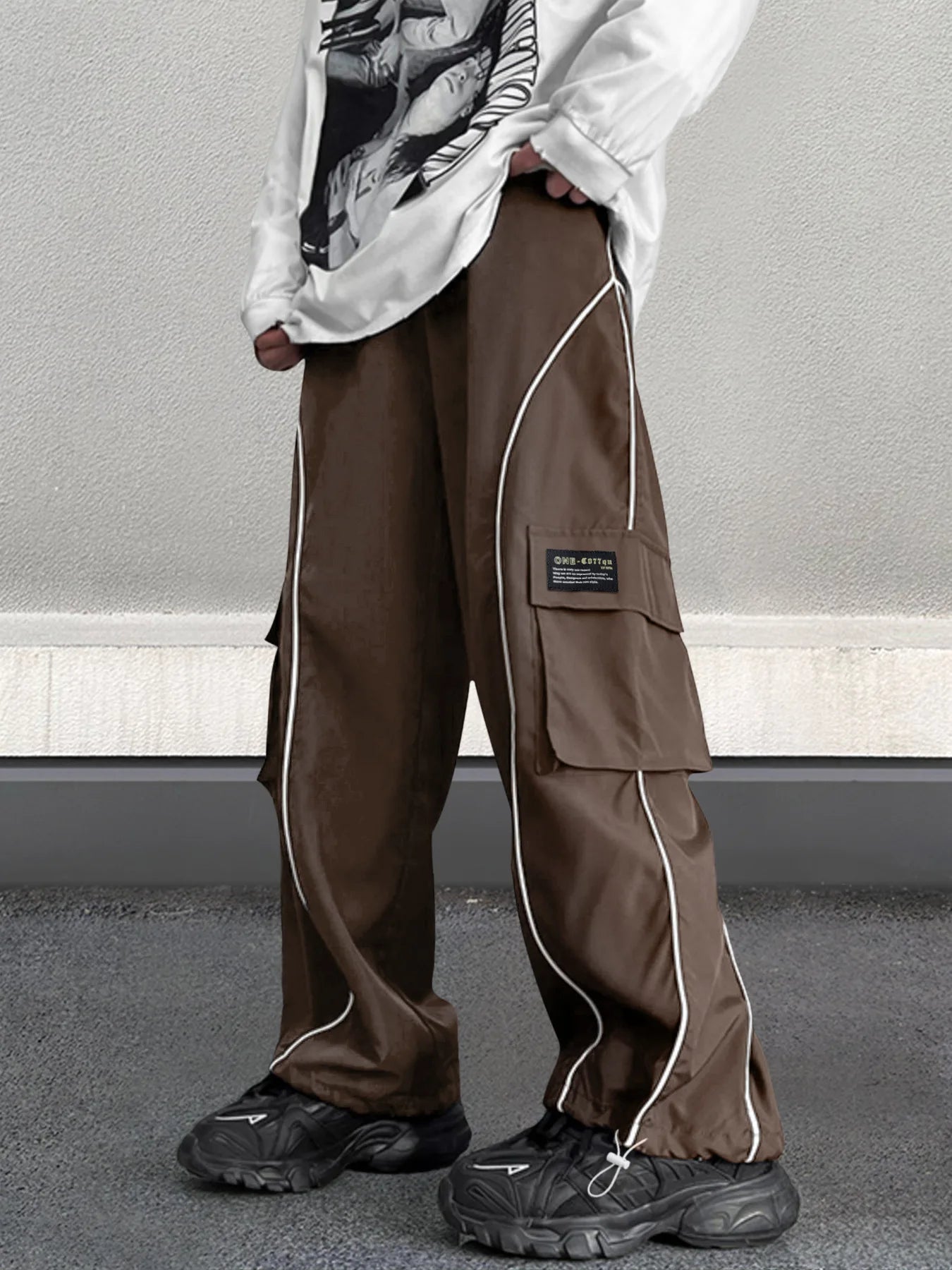 European and American Workwear Pants Men Summer New American Trendy Brand Fashion Loose Fit Casual Trousers