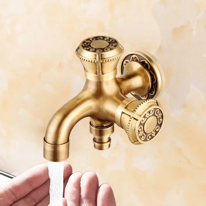 Hand Held Bidet Sprayer Douche Toilet Kit Copper Engrave Shattaf Shower Head Antique Valve Set Jet Bidet Faucet Set Bidet Set
