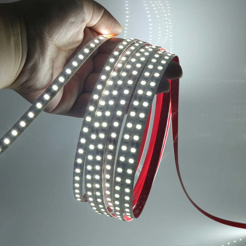 5M 10M LED Light Strips 12V 24V SMD 2835 120 240LEDs/m Home Lamp Strip Flexible LED Ribbon Tape Soft Lamp Bar 3000K 4000K 6000K