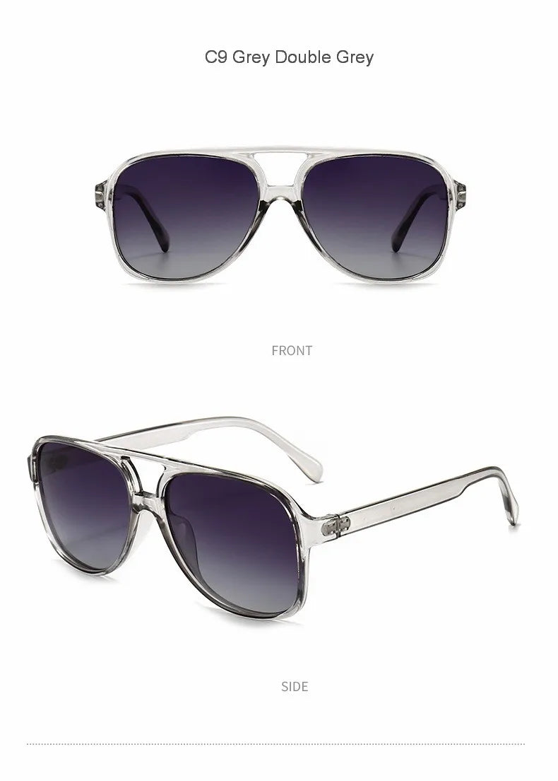 2024 Pilot Polarized Women Sunglasses For Men Retro Sun Glasses Aviation Plastic Female Eyewear Lentes De Sol Mujer UV400
