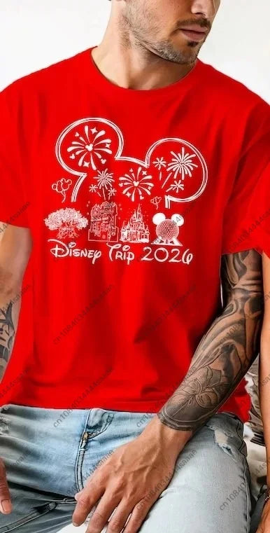 2026 Latest Hot Selling Commemorative T-shirt for Men and Women, Casual Sports Fashion, Adult and Children's Parent-child Wear