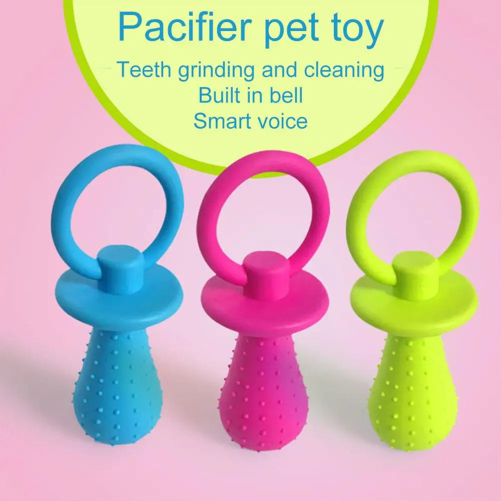 Pet Pacifier Rubber Toys Small Dogs Rubber Resistance To Bite Toy Dog Cat Chew Toys Pet Supplies Perros Accesorios