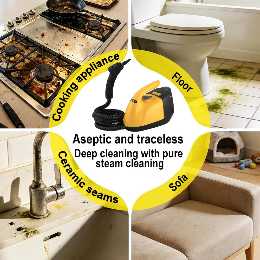 Handheld Steam Cleaner Automotive Sterilization Disinfection High Temperature Wiper Washer for Floor Kitchen Cars Steam mop