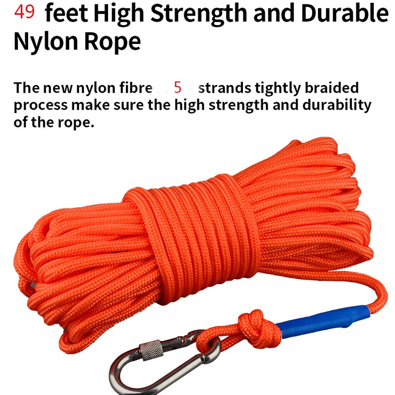 500LB/700/1100LB Salvage Magnet World Large Neodymium N52 Magnets Magnet Strong Fishing Magnet with 15M Rope Gloves Bag