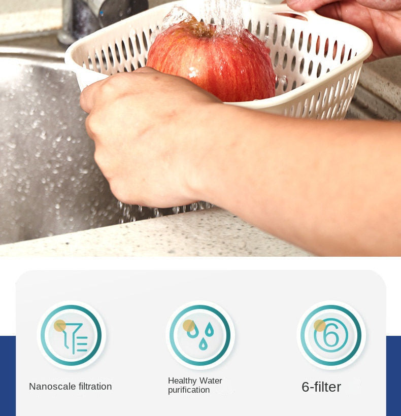 Faucet Filter Kitchen Household Water Purification Tool Six-layer Splash Proof Universal Shower Extension Filter