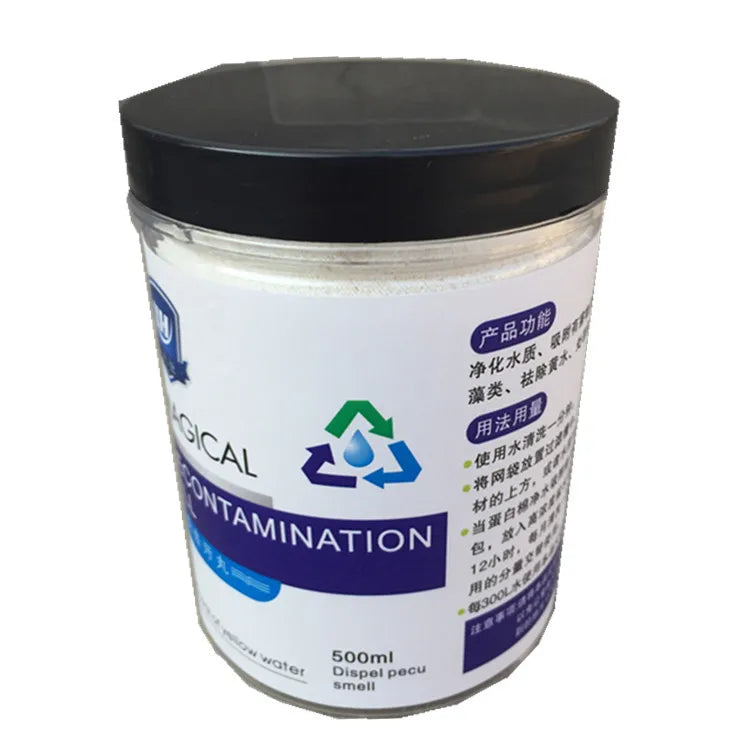 500ml Protein Cotton Water Filter Aquarium Purifier Fish Tank Purification Aquatic Terrarium Bowl aquariums Media Cleaning Tool