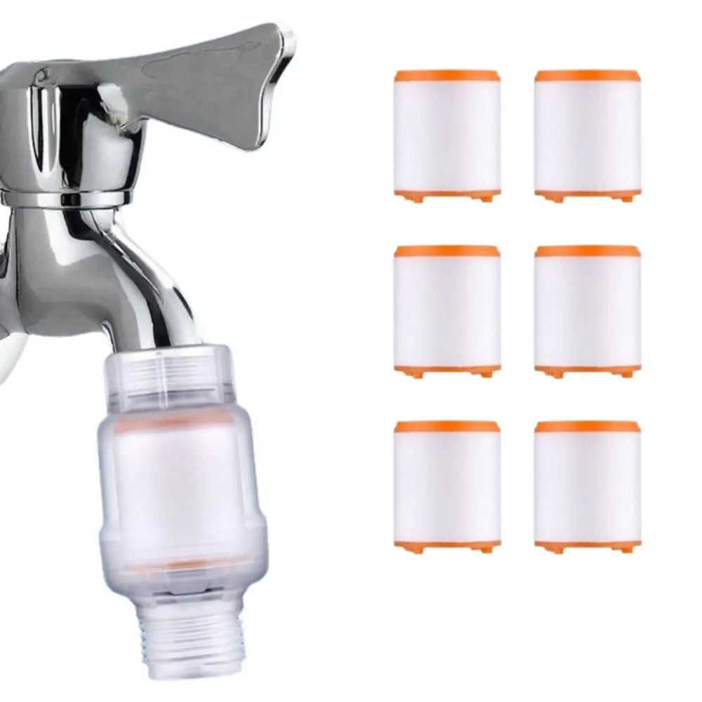 Purifier Output Kitchen Faucet Filter With 6 Filter Element Universal Water Heater Purification Fittings Shower Filter Household