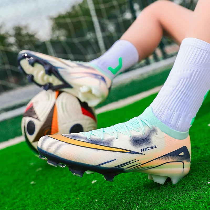 2026 Summer New Comfortable Adult Football Shoes Shock Absorbed Support Versatile Sports Shoes Professional Balance Spiked Shoes