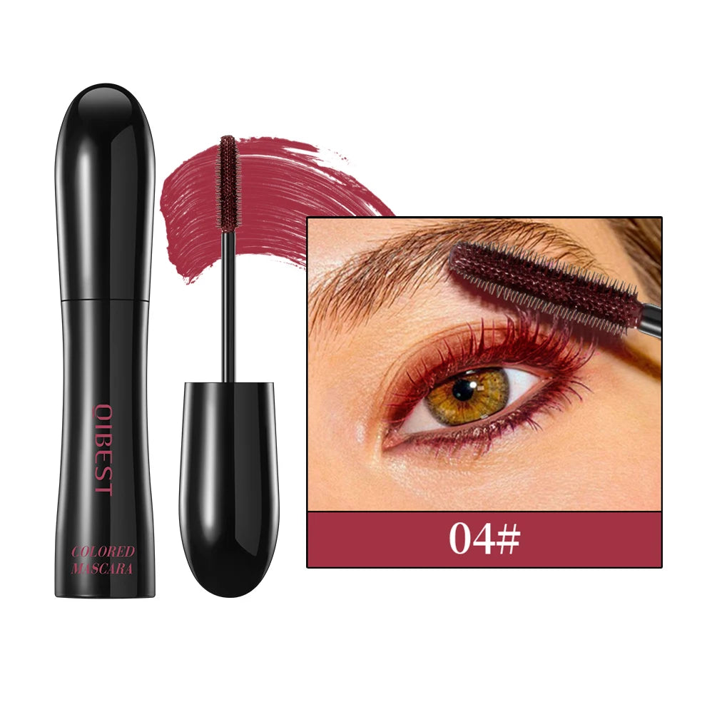 Chocolate Brown Mascara Colorful Curling Eyelash Extension Waterproof Fast Drying Lengthening Eye Black Lashes Makeup Lasting