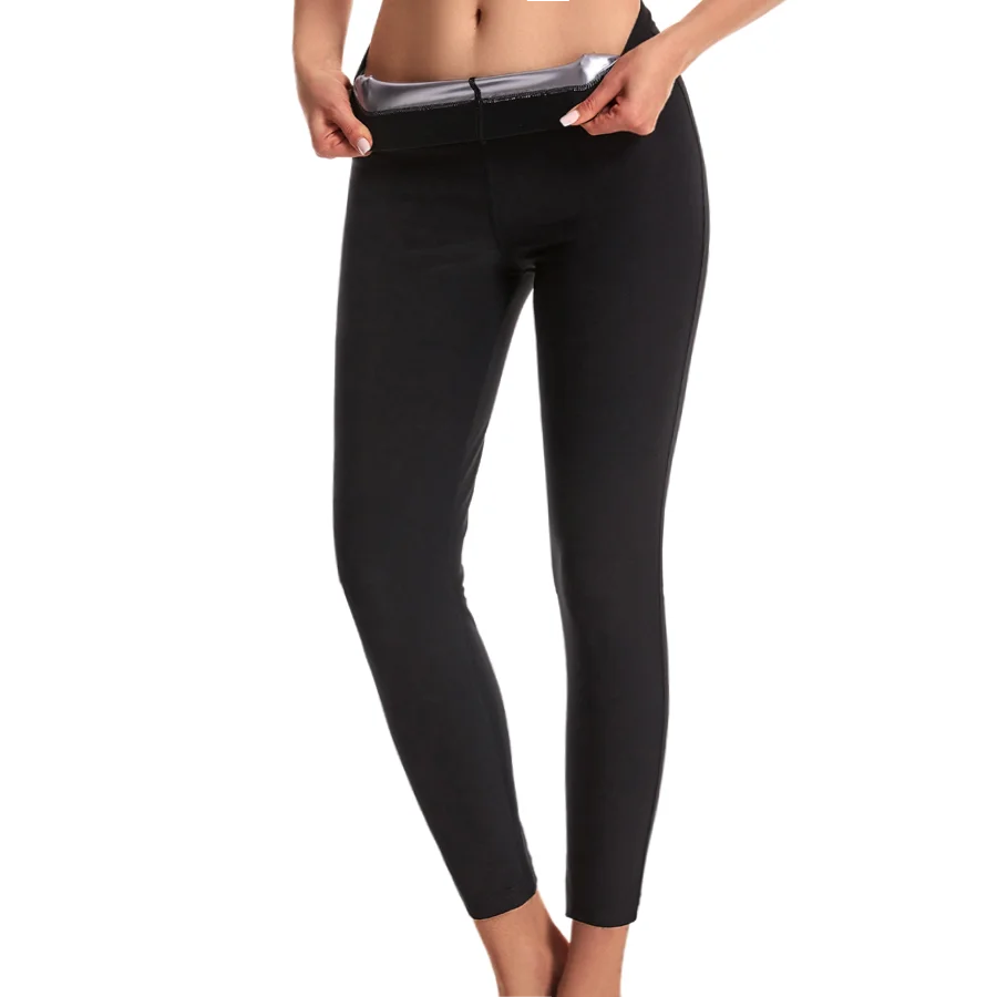 Sweat Sauna Pants Body Shaper Weight Loss Slimming Shapewear Women Waist Trainer Tummy Hot Thermo Sweat Leggings Workout Gym