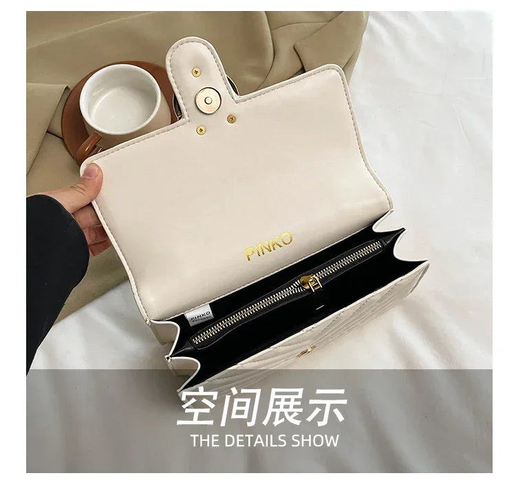 Ladies' elegant crossbody bag with shoulder strap design, made of high-quality leather material, classic and popular