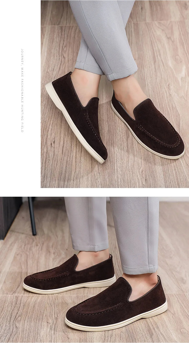 Men Casual Shoes Formal Man Loafers Leisure Walk Tassel Moccasins Italian Breathable Slip on Male Boat Shoes