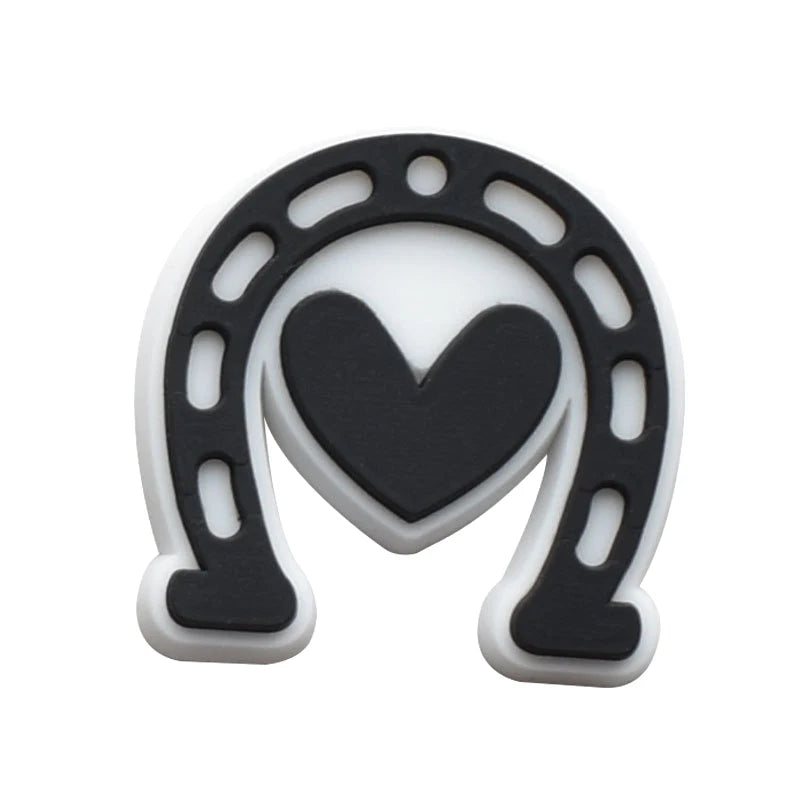 Horse Racing Shoe Charms for Crocs Sandals Women Clogs Pins Shoe Decorations Accessory Men Badges Girls Kids Shoes Accessories