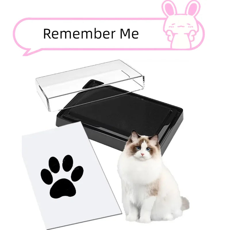 Pet Printing Station Pet Memory Unique Dog Cat Paw Prints Pad Newborn Baby Clean Recyclable Inkless Hand & Foot Print Ink Pad