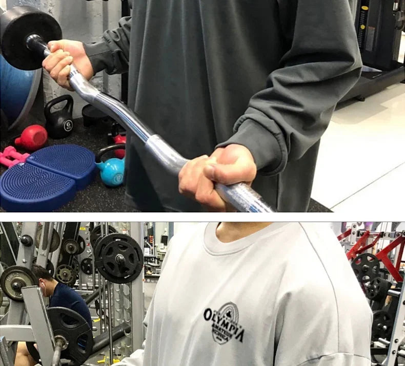 Men's Cotton Casual Long Sleeve T-shirt Man Gym Fitness Sweatshirt O-Neck Running Training Tops Male Workout Clothing Undershirt
