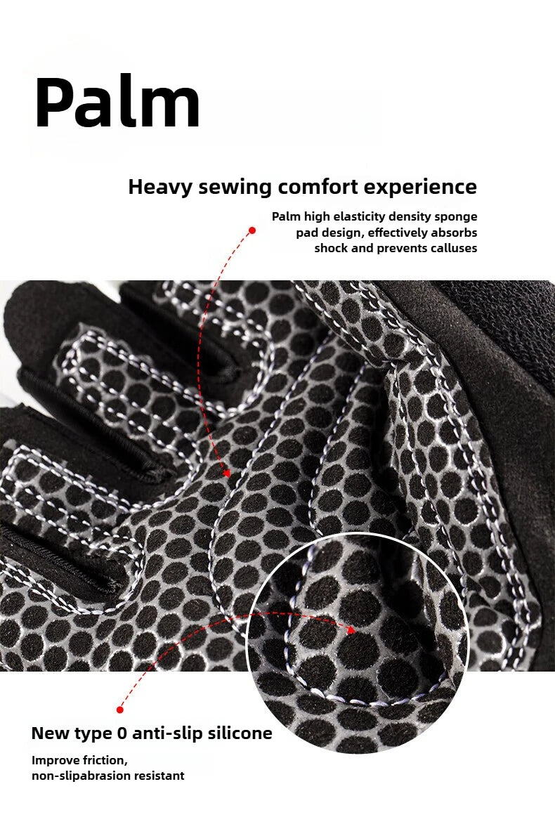 Workout Gloves for Men Women Half Finger Glove with Wrist Wrap for Sport Weight Lifting Training Bicycle Motorcyclist Gym Glove