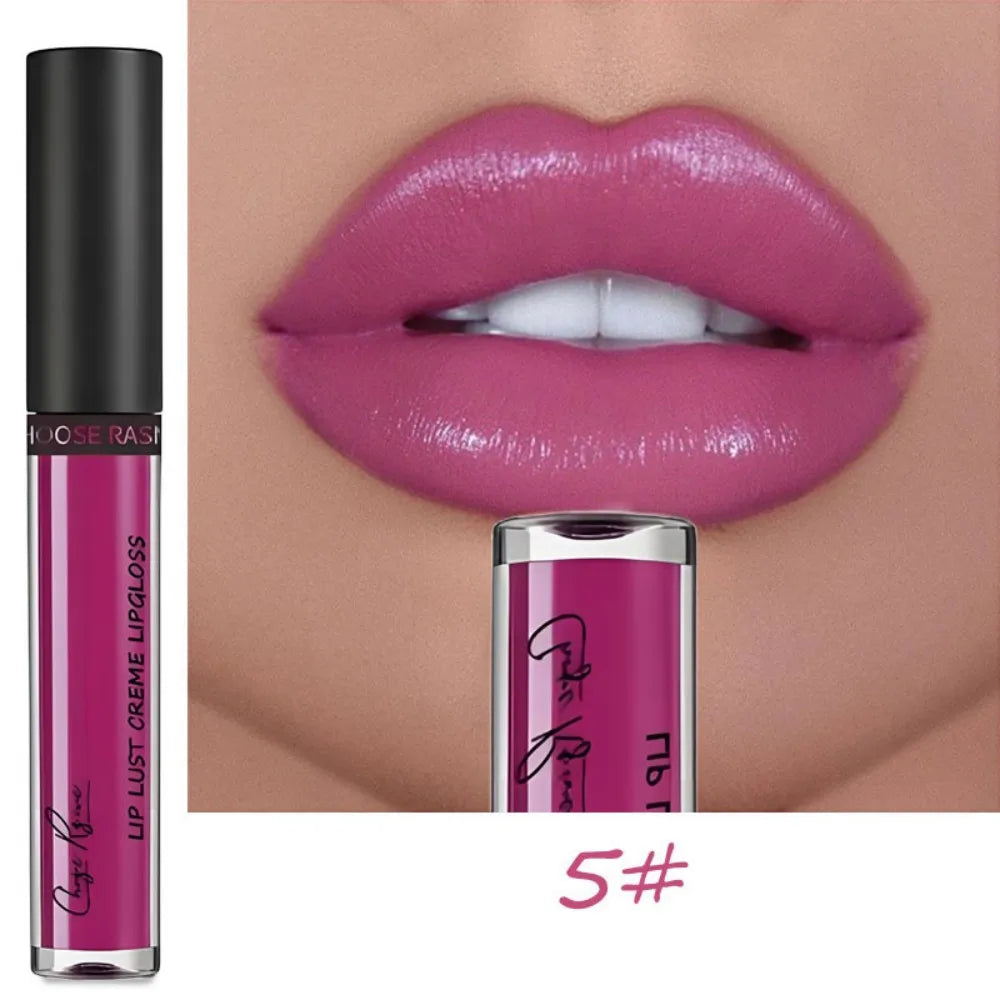 12 Colors Sexy Women Lipstick Waterproof Long Lasting Moist Lip Gloss Vivid Colorful Lipgloss Women Makeup maquiagem