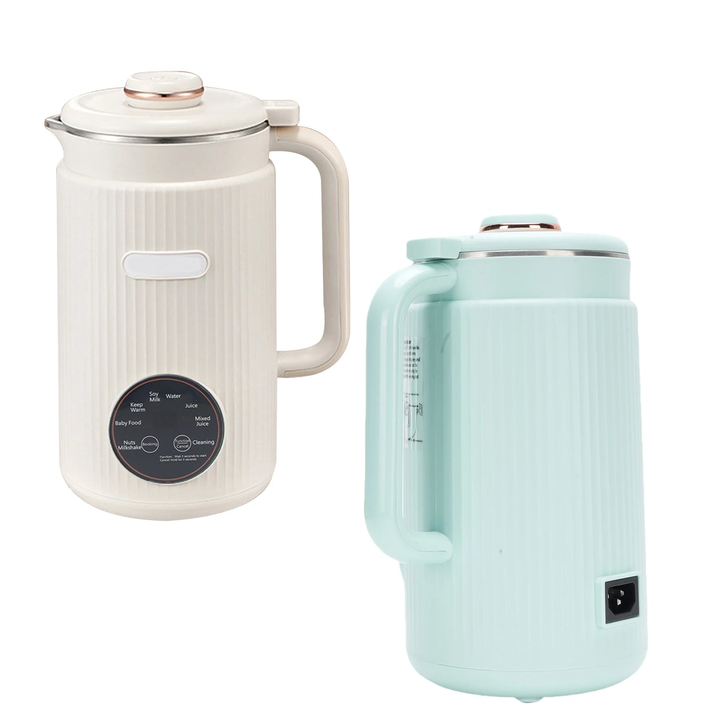 Soy Milk Maker 8-in-1 Programmable Blender with Digital Display 12 Stainless Steel Blades Auto Cleaning 8H Keep Warm Function fo