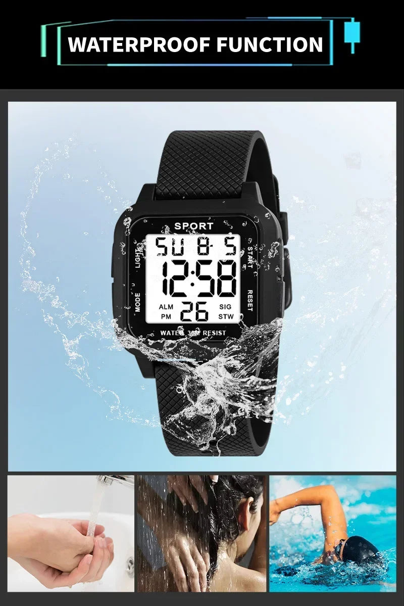 Sports Watches for Men Electronic Watch Digital Retro Style Clock Men Male Reloj Hombre Students Sports Watch Relogio Masculino