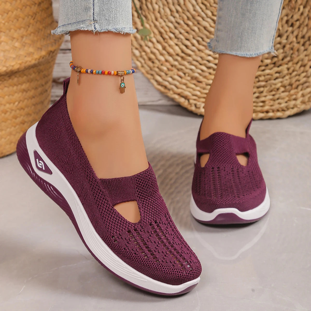 women's summer shoes - casual sneaker, simple, Lightweight, breathable, one-foot pedal women shoes sale shoes with free shipping
