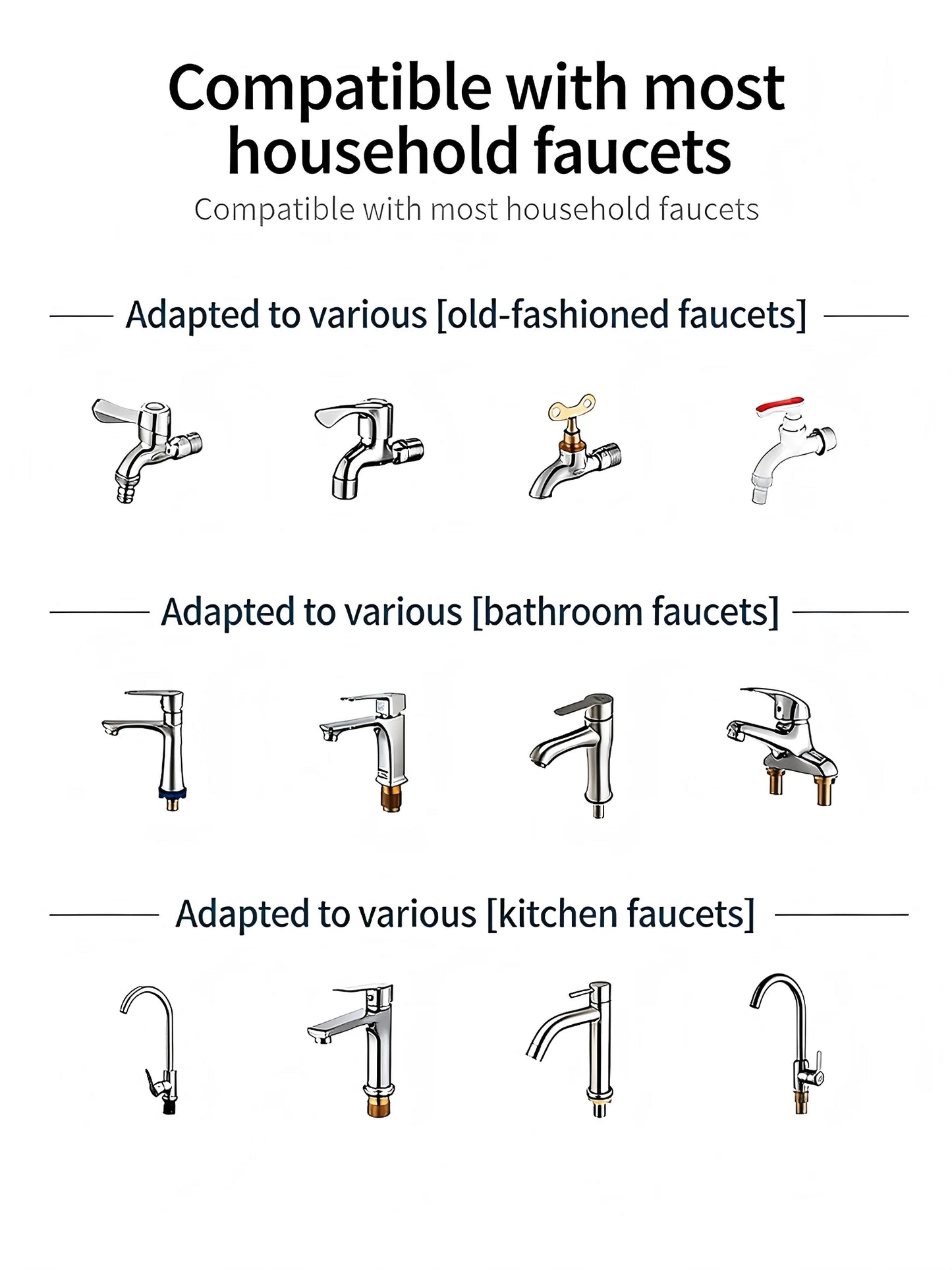 Faucet Tap Water Filter Purifier Removable Washable Filter Small Physical Filtering For Home Kictchen