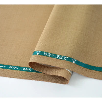 High Count 50% Worsted Wool Fabric For Suits Sewing Blazer Vest Pants Coat DIY High End 280g/m Serge Cloth Material 50X150cm