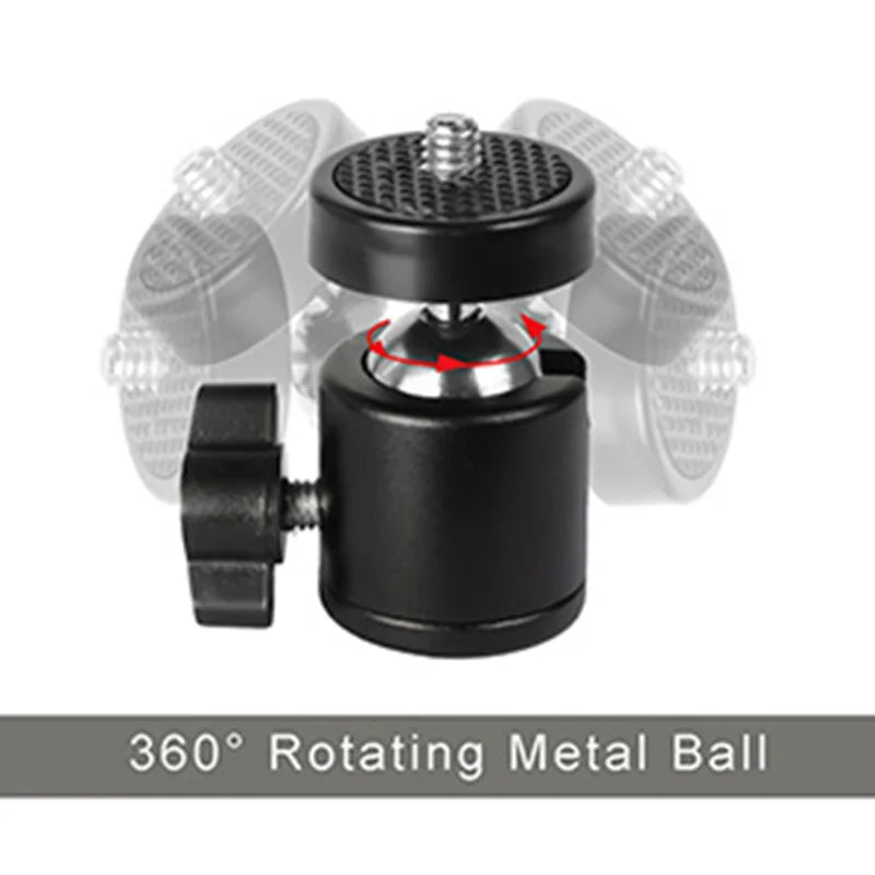Swivel Mini Ball Head Screw Tripod Mount 360 Degree Rotation Q29 Gimbal Mental Ball Head For DSLR Cameras And Various Devices