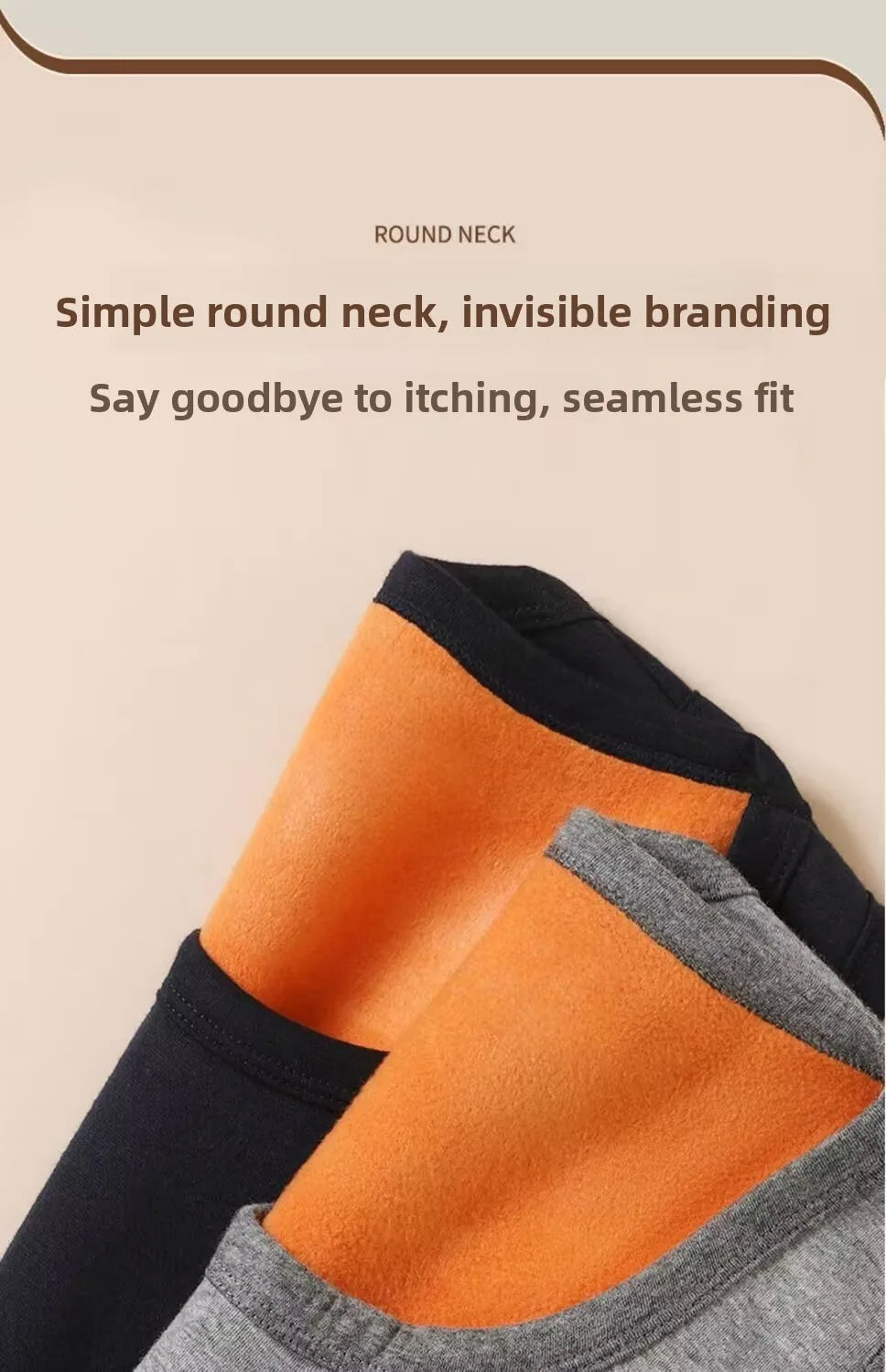 Men's Thermal Fce Lined Thiened Vest Warmth Inner Wear Slim Fit Anti-Cold Home Clothes Single Layer Knitted Fabric round...