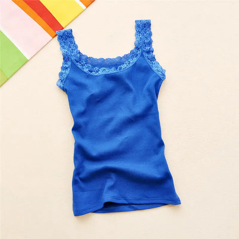 Summer Top Women Sleeveless Lace Tank Top Sexy Women's T-shirt Vest Tank Tops Female Vest Tops White Black Underwear Women