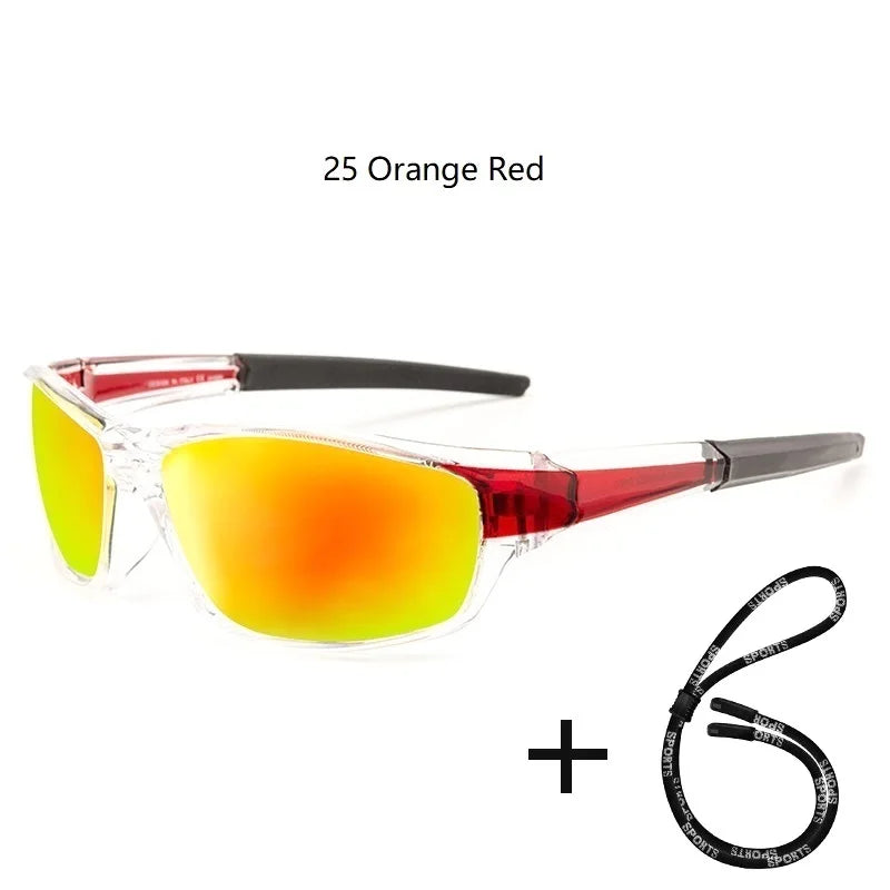 Men's Polarized Fishing Sunglasses With Glasses Chain For Men Women Driving Hiking Sun Glasses Fishing Eyewear
