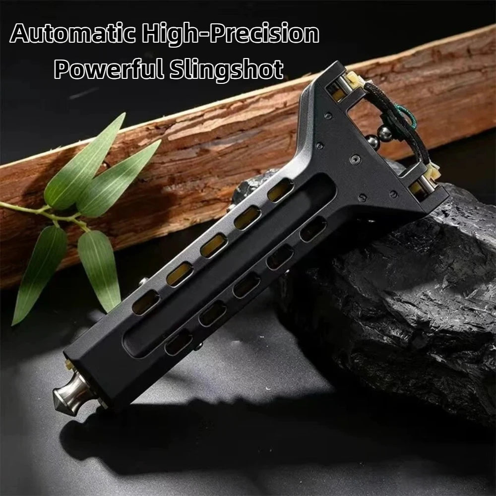High‑precision Slingshot Toy for Adults, Professional for Outdoor Shooting Competitions, Half‑Metal Half‑Plastic, 3D‑Printed Sli