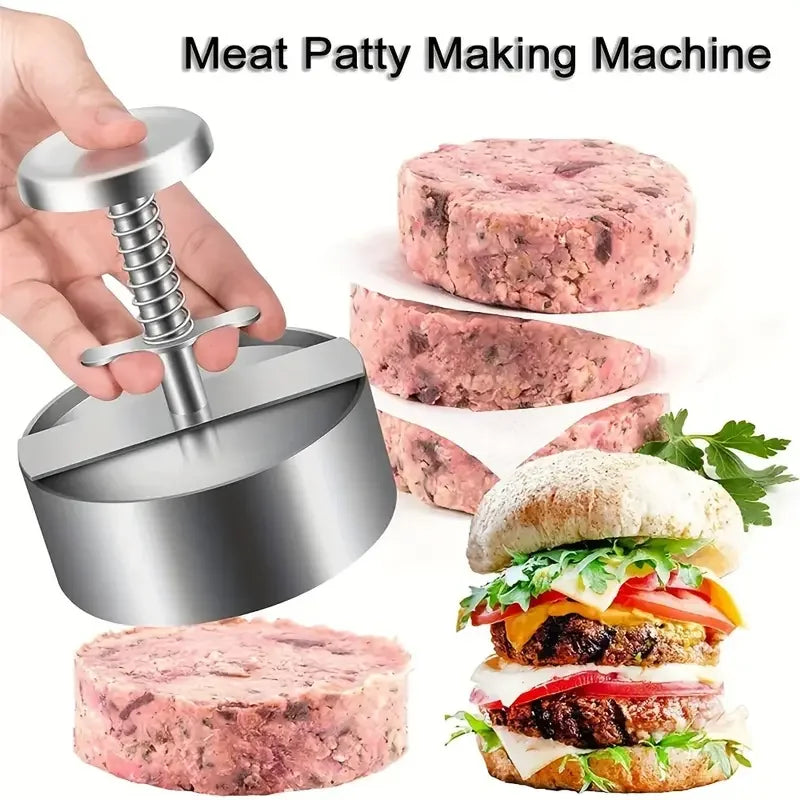 1PC Non-Stick Hamburger Patty Press,Cheeseburger Patty Maker Mold For Meat Beef Cheese Veggie,Burger Maker For Grill Griddle BBQ