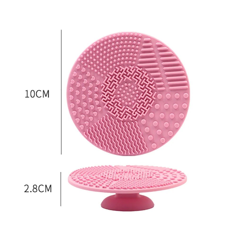 Silicone Brush Cleaner Cosmetic Make Up Washing Brush Gel Cleaning Mat Foundation Makeup Brush Cleaner Pad Scrubbe Board