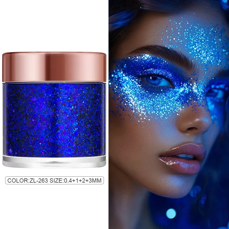 Chameleon Glitter Gel Sequins for Eye & Body Hair Makeup,Long-Lasting Eyeshadow Face Make Up Decorations for DIY Art & Parties