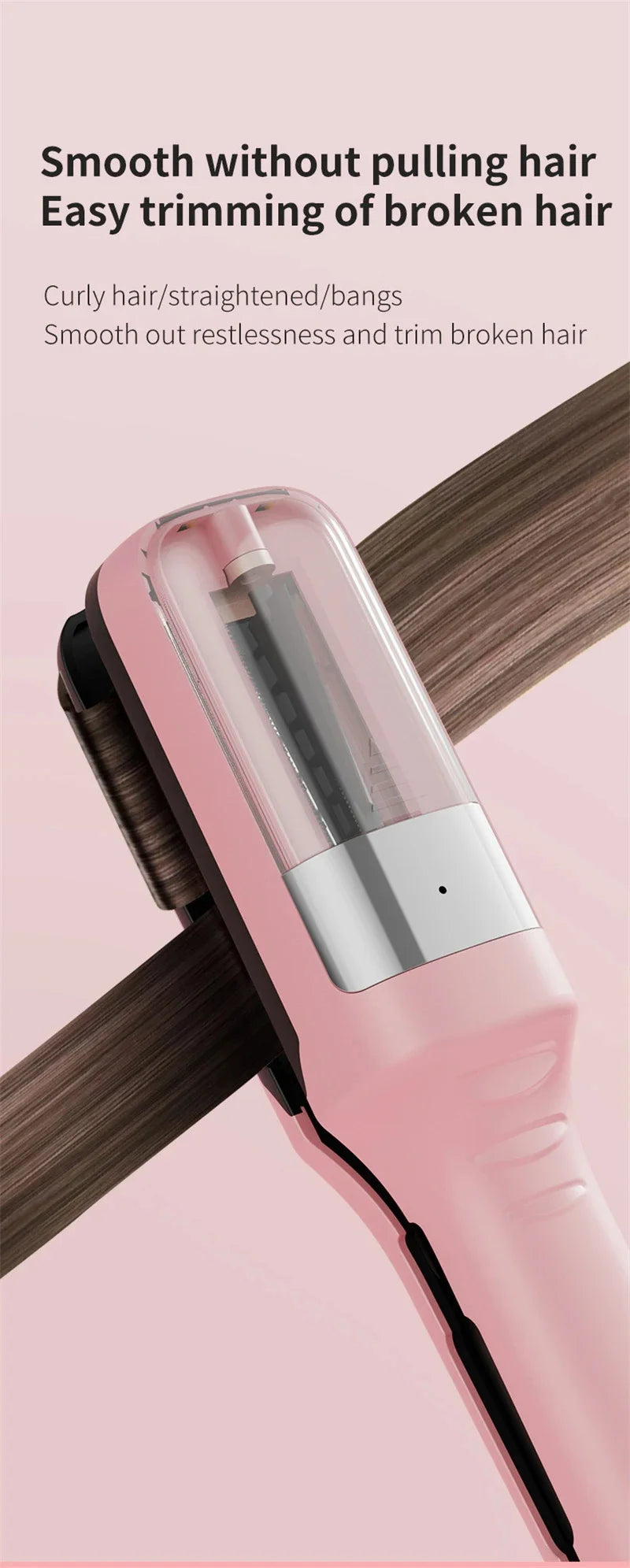 Hair ends Trimmer Split Remover Dry Damaged Brittle Professional Automatic Trim Split for Women Cordless Hair cutting machine