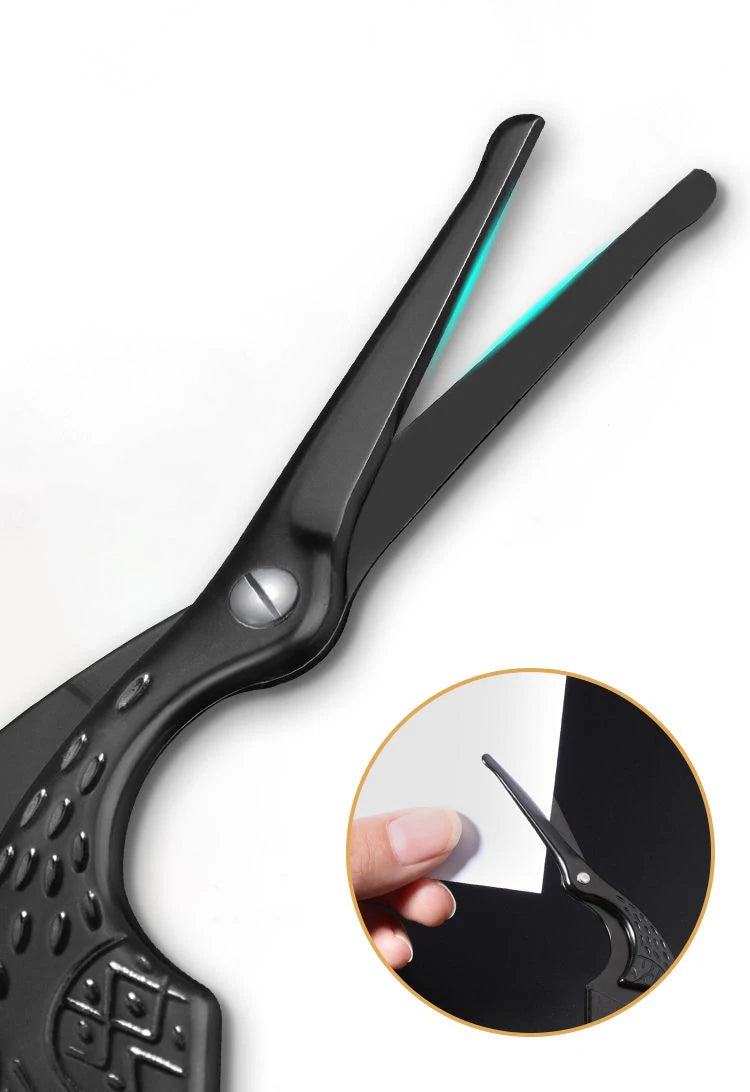 Hair Scissors Professional Beauty Scissors Facial Stainless Steel Mustache Nose Hair Beard Eyebrows Eyelashes Trimming Clippers